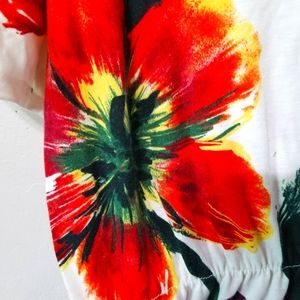 Floral asymmetrical dress